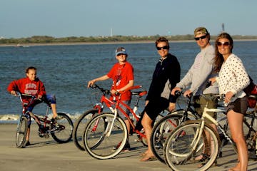 Group of people on bikes