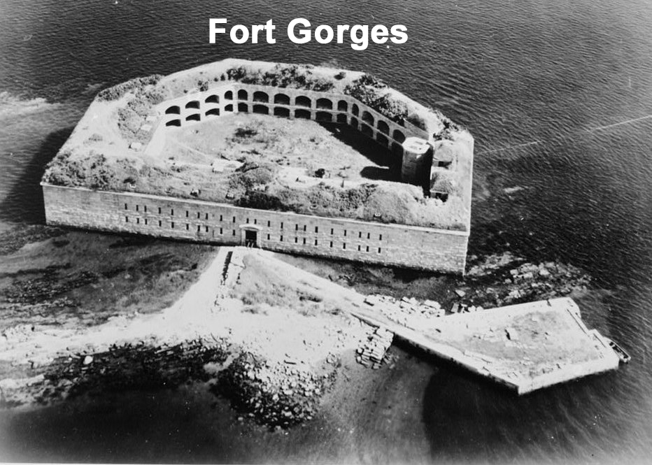 Fort Gorges in Casco Bay Maine