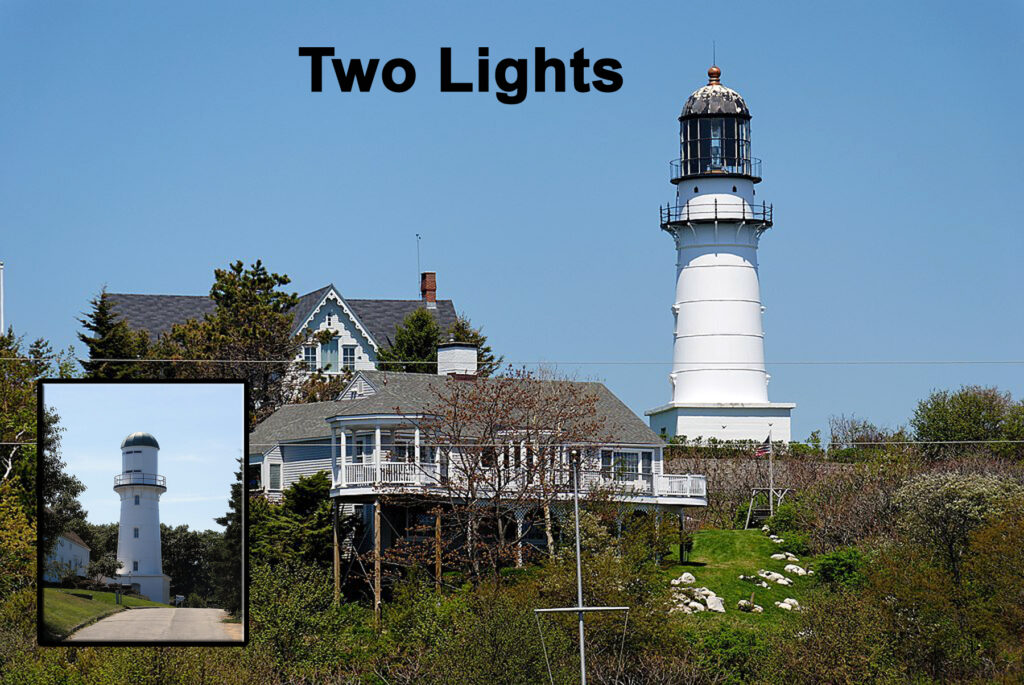 Two Lights Lighthouses, Cape Elizabeth Maine