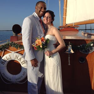 "Capture your special day with stunning Nautical Wedding and Elopement Photos on board Sail Selina. Let our beautiful sailboat be the perfect backdrop for your wedding or elopement photography. Our professional and experienced crew will provide the perfect setting for a unique and unforgettable photo shoot. Book your Nautical Wedding and Elopement Photos with Sail Selina for an experience you'll never forget!"
