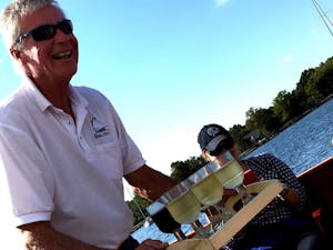 Sip back and relax with Sail Selina's winetasting crew in St. Michaels, as our first mate serves a tray of crisp and chilled white wines - Book your experience today