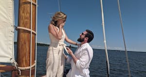 Get engaged in a picture-perfect setting with Sail Selina's romantic St Michaels engagement cruise on the picturesque Chesapeake Ba