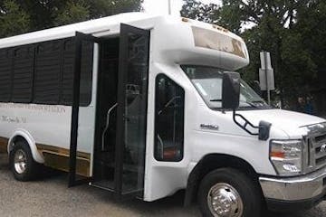 Private bus service white van