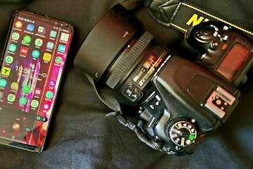 Smartphone and a DSLR
