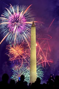 fireworks on the National Mall, Washington, DC