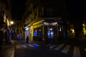 Seville, Spain at night
