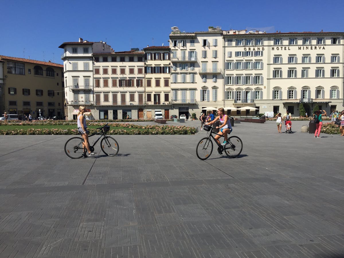 people biking in Florence