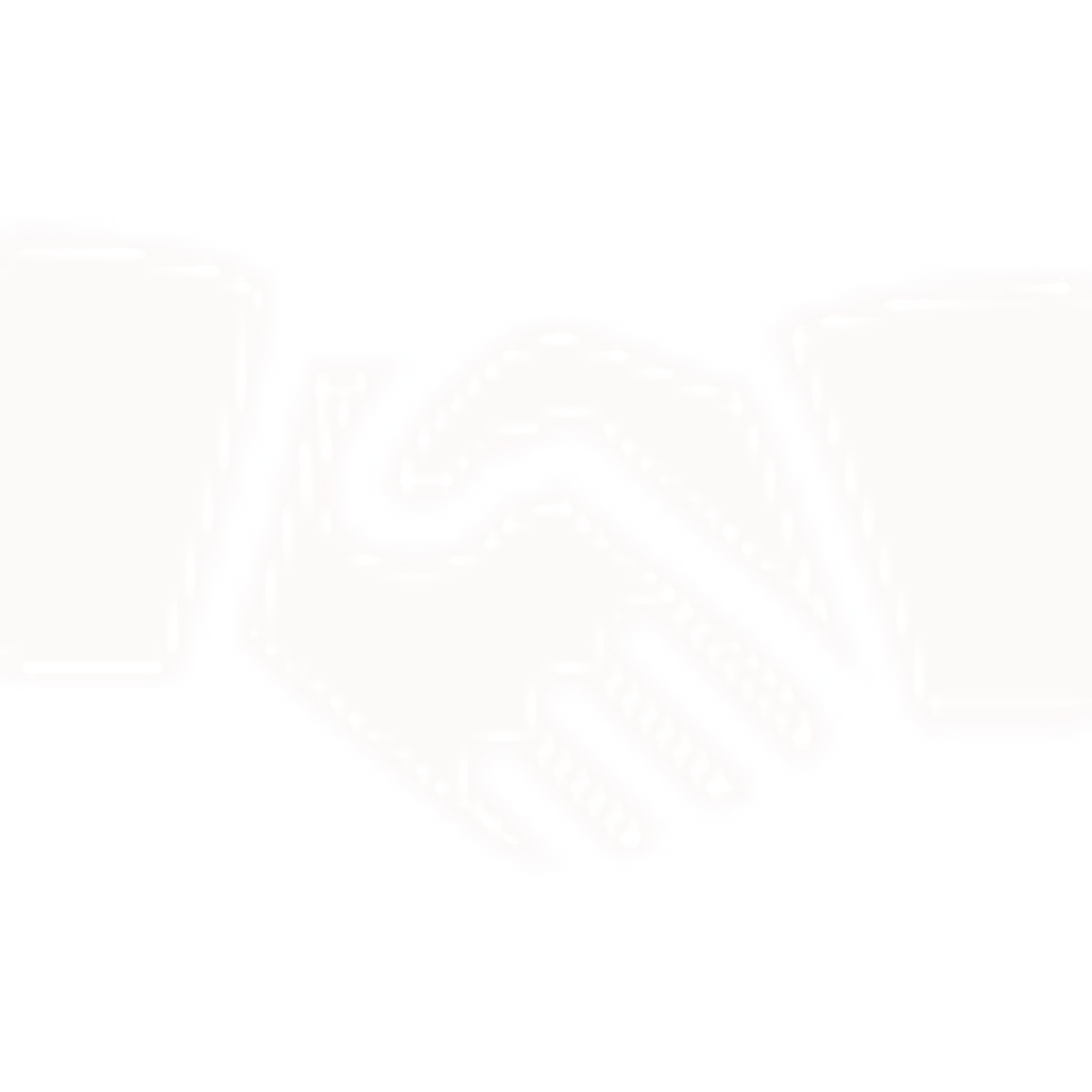 White handshake icon