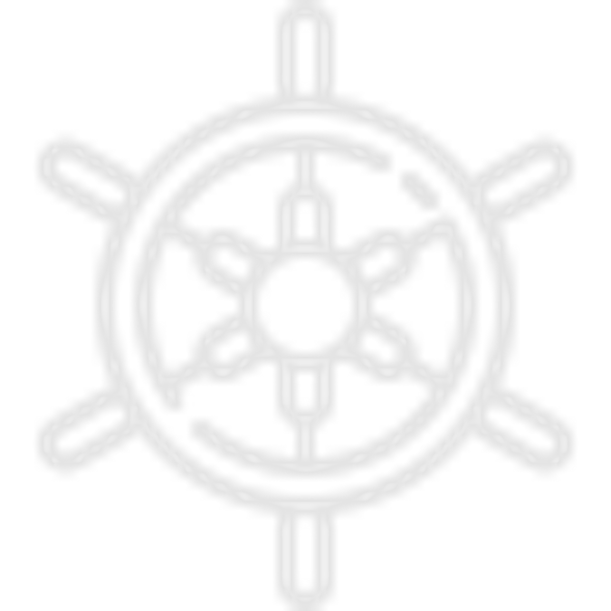 White sailboat wheel icon