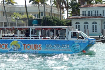 duck tours south beach boat in the bay