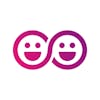Two pink and violet smiley faces, the logo of withlocals