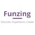 Violet Funzing logo with the words ´discover, experience, create ´below the word´Funzing´