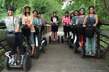 group of segway riders in a line