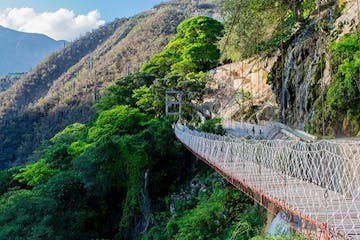 a bridge going over a mountain