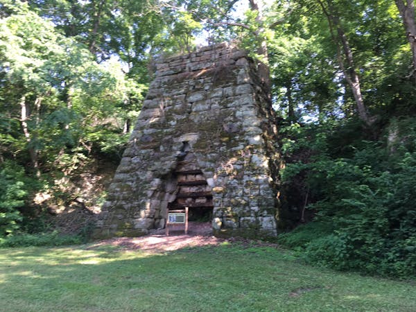 Moselle Iron Furnace in the wilderness