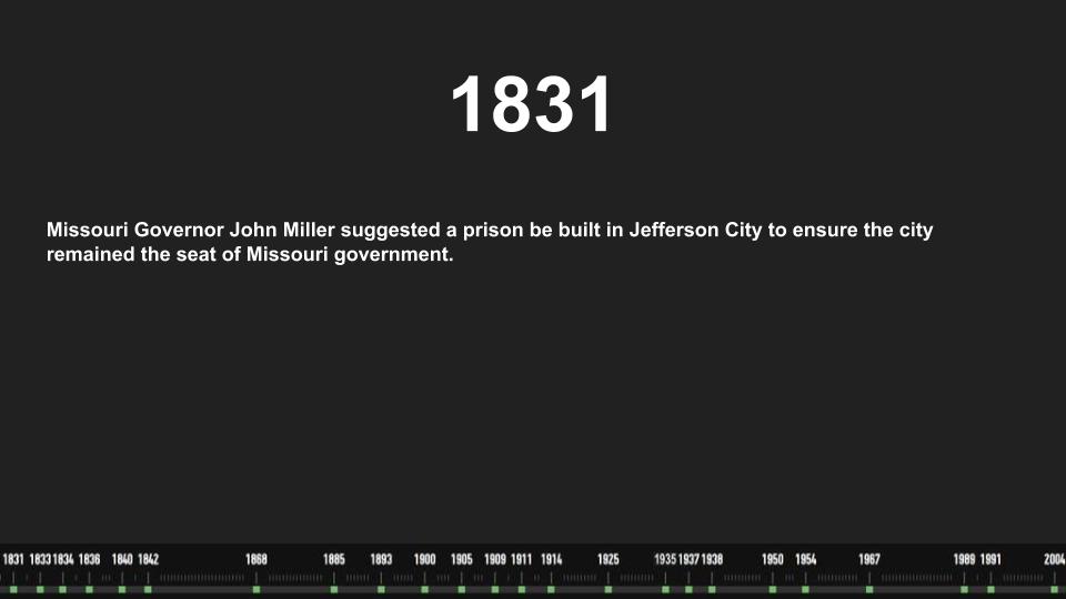 Timeline | Missouri State Penitentiary