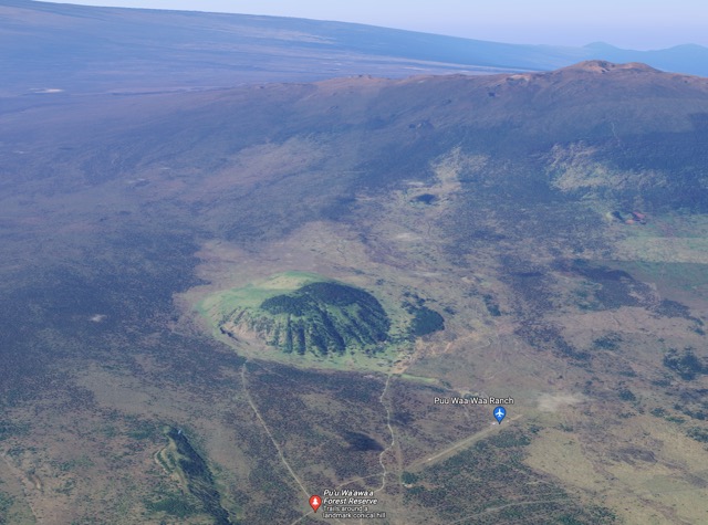 a view of a large mountain in the background