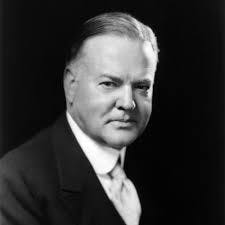 Herbert Hoover wearing a suit and tie