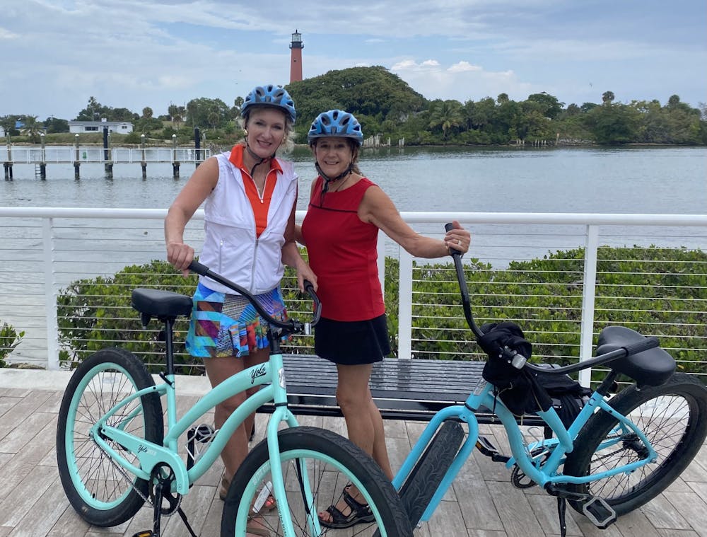 BICYCLE TRAILS IN RIVERBEND PARK IN JUPITER AT LOXAHATCHEE RIVER