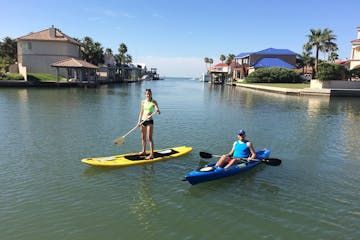 Stand up paddle boarding and kayaking with Parrot Eyes Watersports