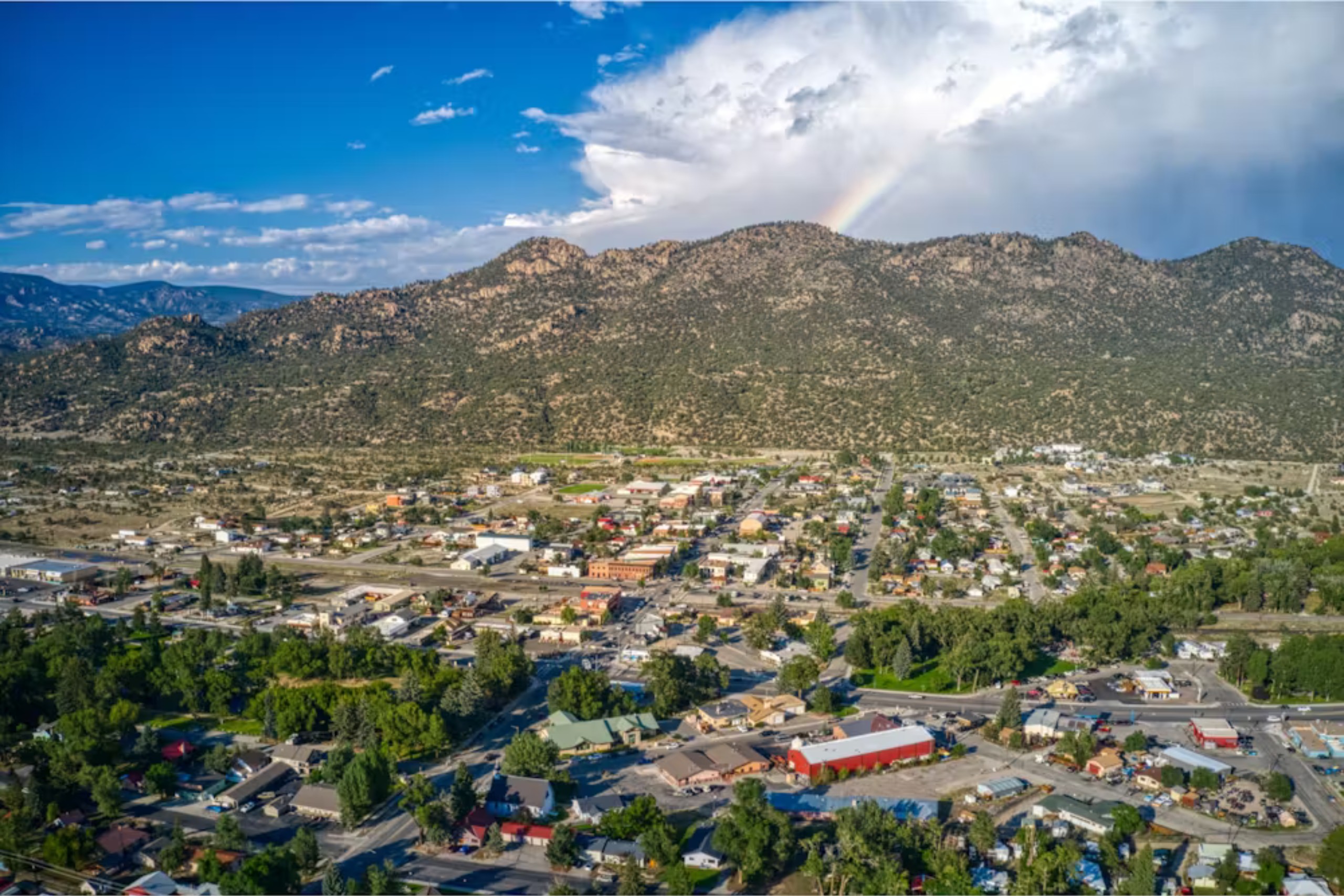 an aerial view of buena vista colorado