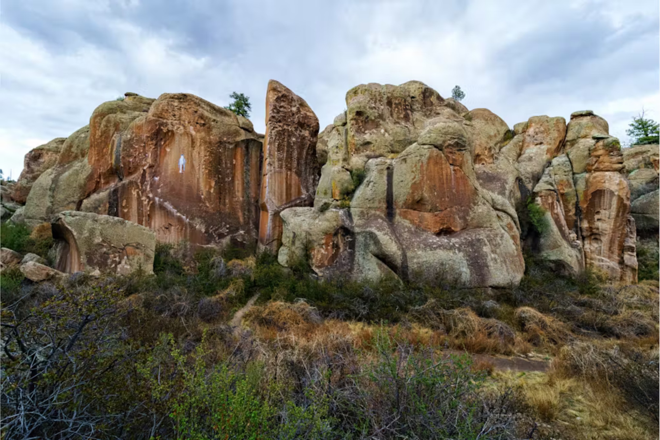 The Penitente Canyon rock formation