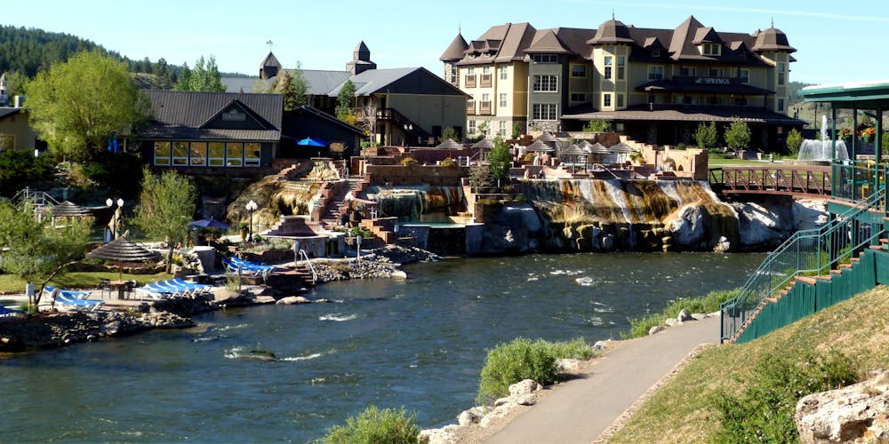 The paved river trail that takes you around Pagosa Springs 