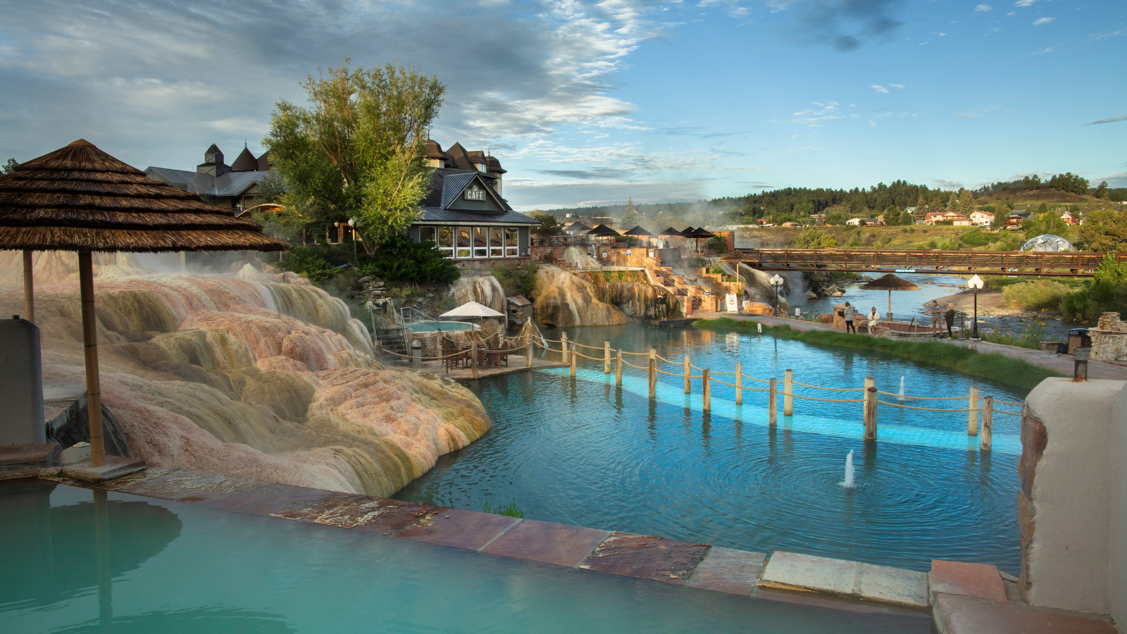 A hot spring in downtown Pagosa Springs