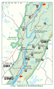 Eshback to Smithfield Beach Map