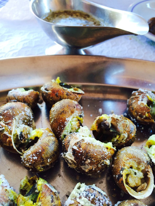 Baked snails