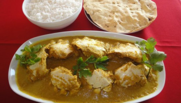 a close up of a plate of food on a table