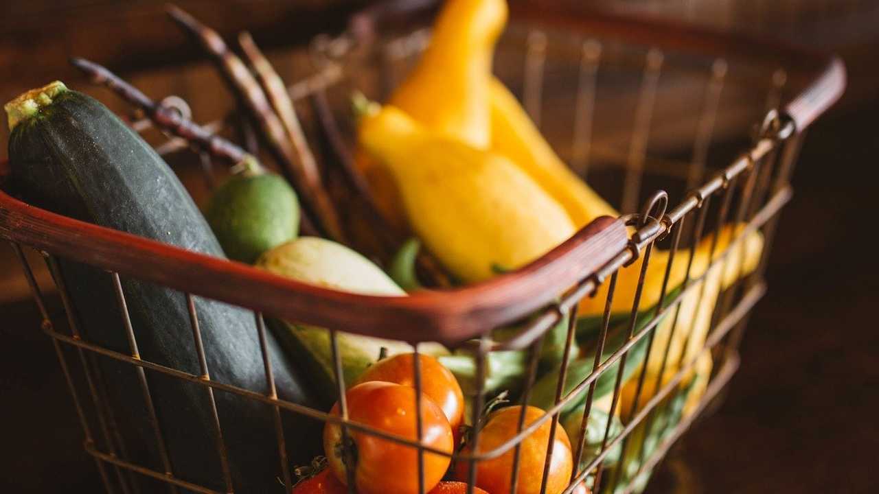 a basket filled with fruit