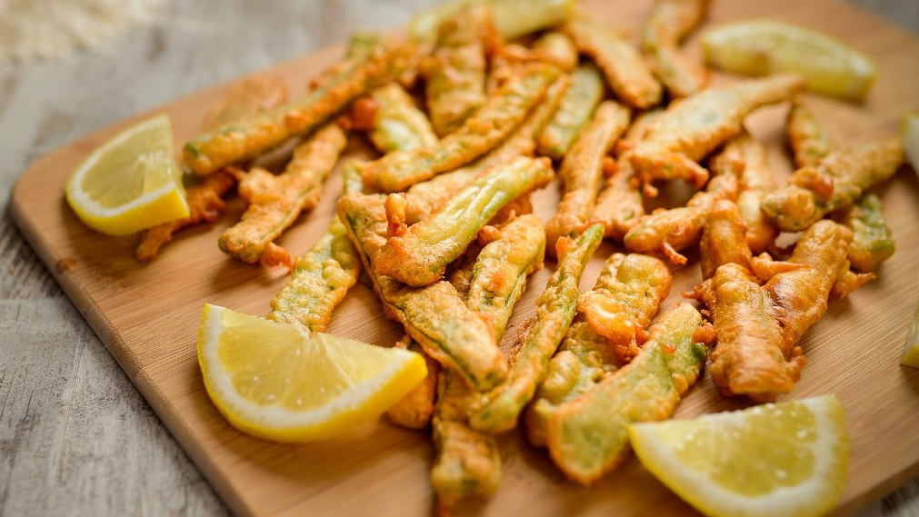 food on the cutting board