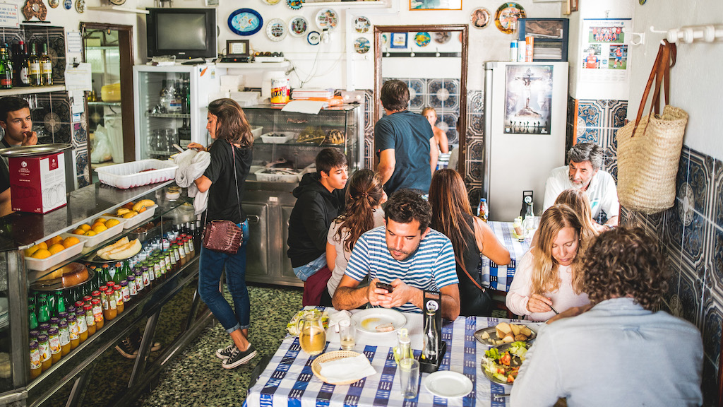 Portuguese tasca in Lisbon