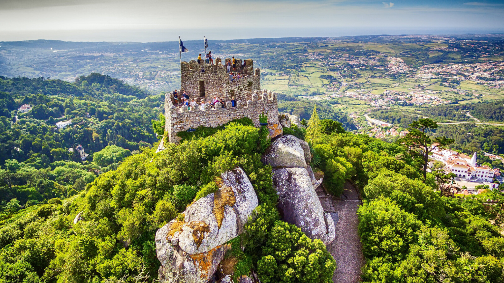 a castle on top of Eltz Castle