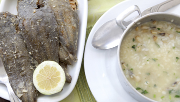 a bowl of food on a plate