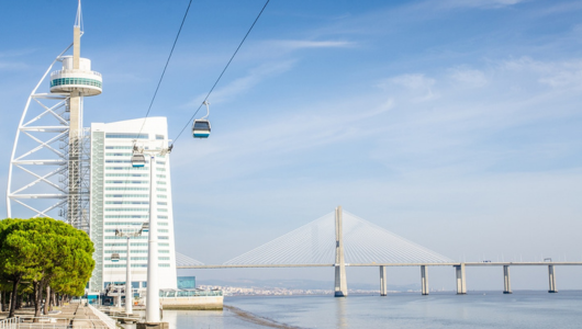 a bridge over a body of water