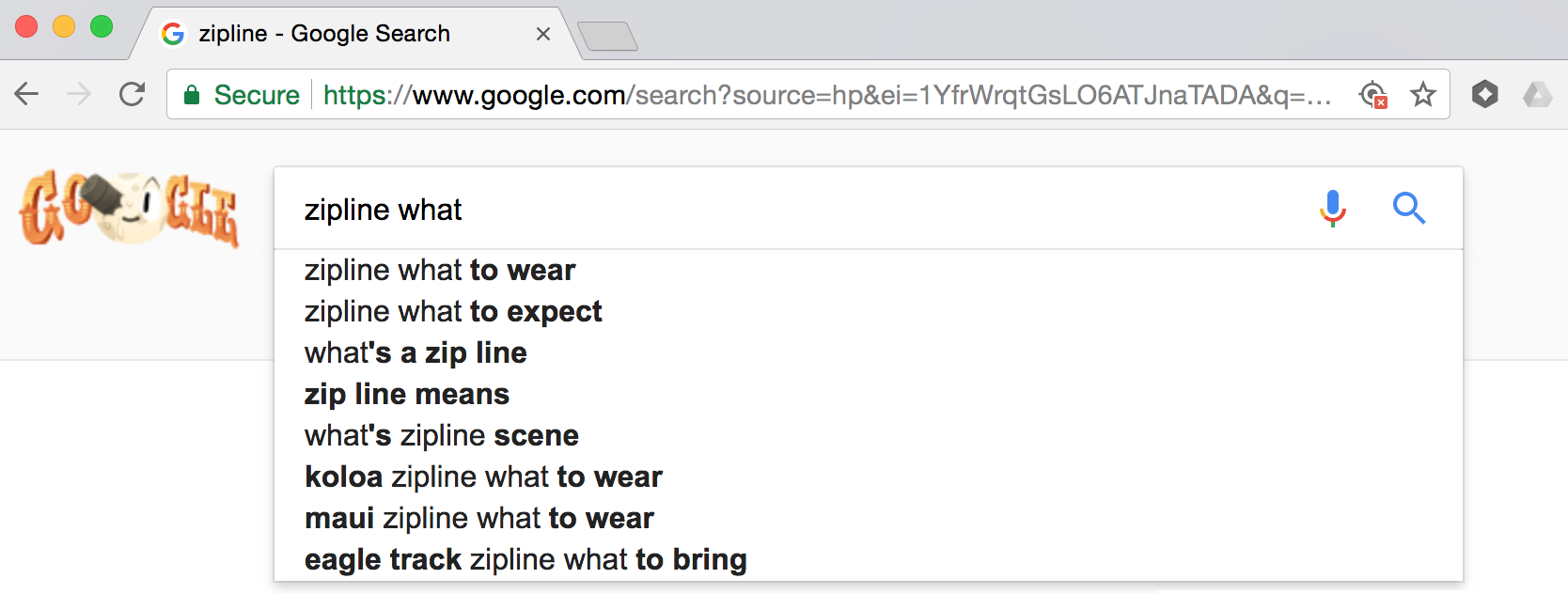 Google keyword search