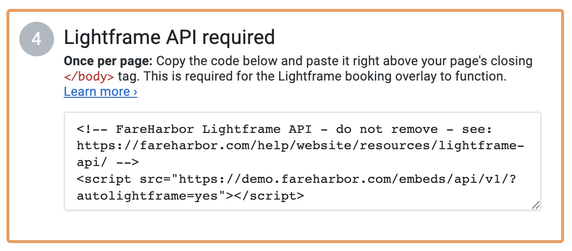 lightframe-requirement