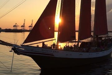 sunset sail on the american rover