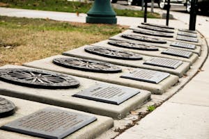 The circus ring of fame in St. Armands, FL