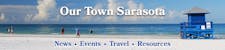 Our Town of Sarasota beach banner graphic