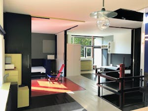 Interior of a house designed by Gerrit Rietveld in Utrecht