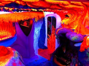 A fluorescent hand-crafted universe at Electric Ladyland