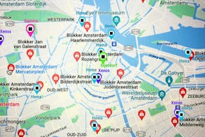 map of stores selling traditional Dutch food Christmas ornaments