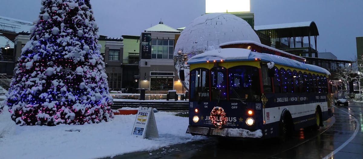 Jingle Bus Salt Lake City Utah US Bus Utah