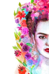Frida Kahlo wearing a costume