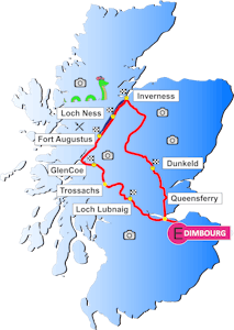 Carte du circuit Loch Ness