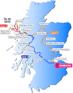 Carte de l'Écosse