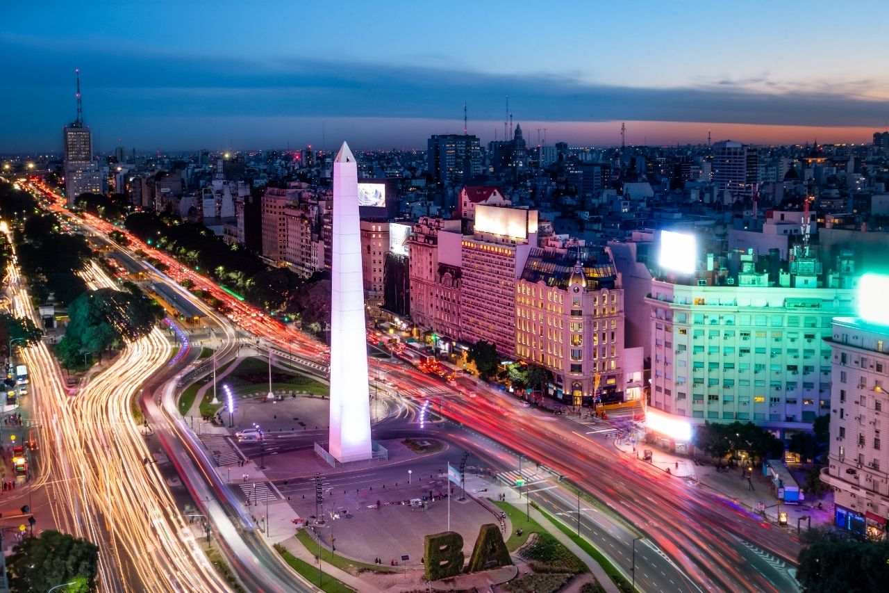Buenos Aires City Tour at night